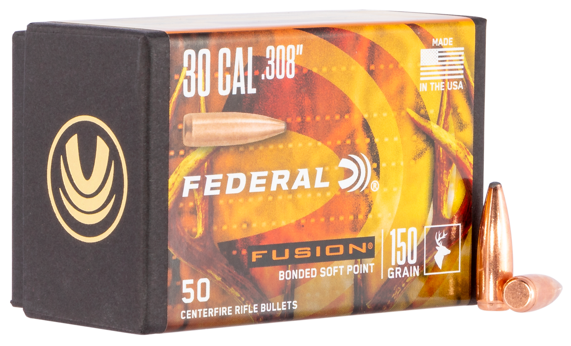 Federal Fusion Component, Fed Fb308f1     Bull .308 150fus        50/4
