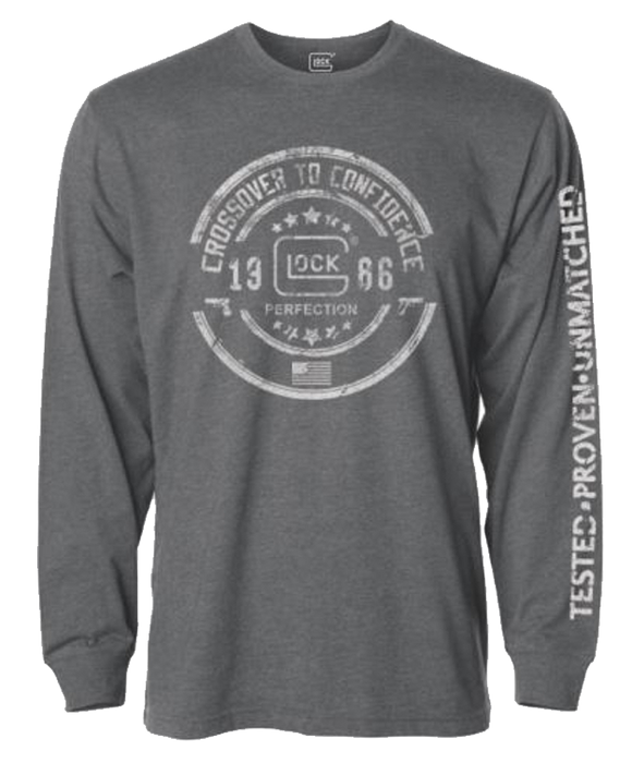 Glock Crossover, Glock Ap95796  Crossover Ls Tshirt Grey         Xl