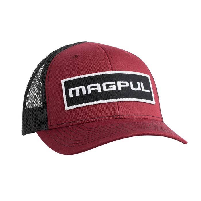 Magpul Industries Corp Wordmark Patch, Magpul Mag1104-604 Wordmark Ptch Trckr Hat Crd/blk