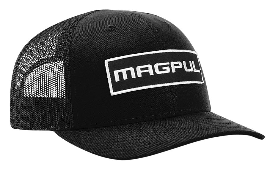 Magpul Industries Corp Wordmark Patch, Magpul Mag1104-001 Wordmark Ptch Trckr Hat    Blk