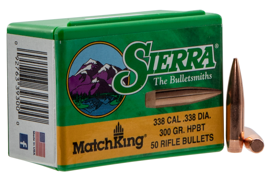 Sierra Matchking, Sierra 9300t .338 300 Hpbt Match                50