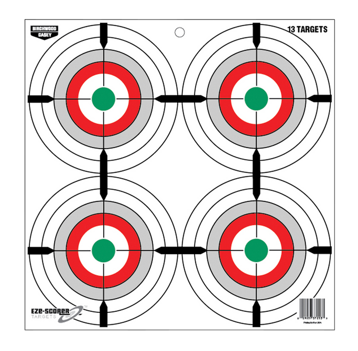 Birchwood Casey Eze-scorer, Bir 37253 Eze-scorer 12"  Multi Bullseye Papr 13pk