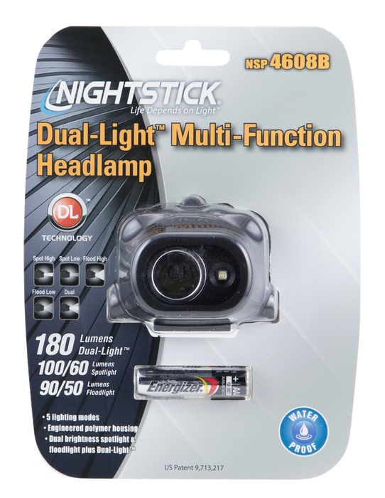 Nightstick Dual Light, Nstick Nsp4608b    Headlamp Dual Light 180l