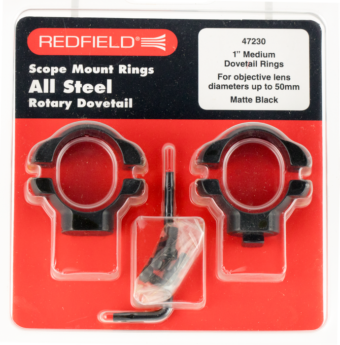 Redfield Mounts Aluminum, Red 47320 Alum 22 Rings Med Matte