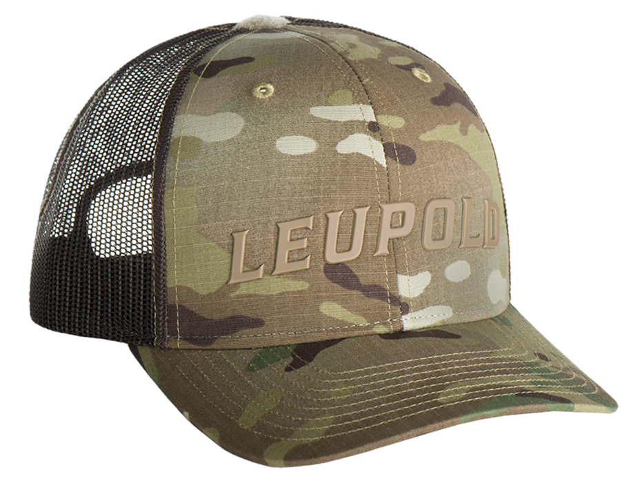 Leupold Wordmark, Leu 180418 Wordmark Trucker Hat Multicam