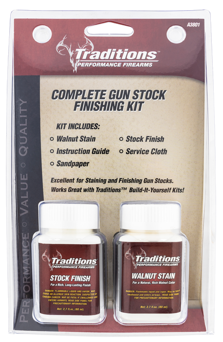 Traditions , Trad A3801       Finshing Kit Walnut Stain