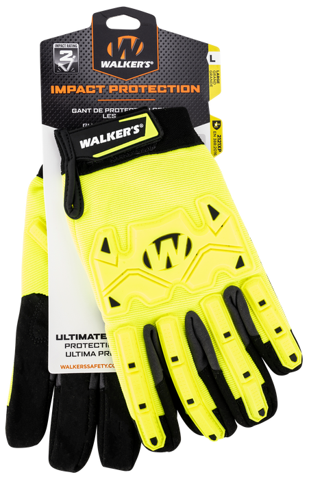 Walkers Game Ear Impact Protection, Wlkr Gwp-sf-hvffil2-lg Hi-viz Impact Resistant Glo