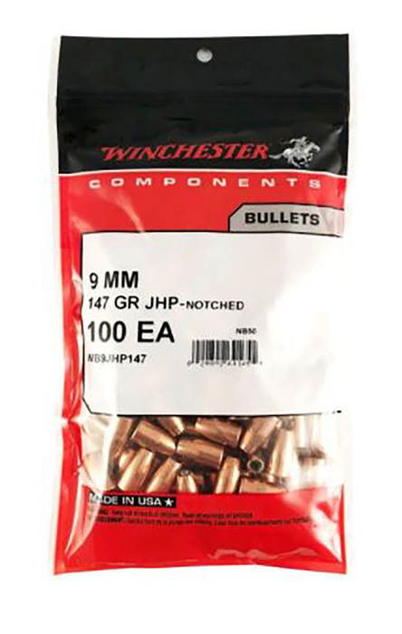 Winchester Ammo Centerfire Handgun, Win Wb9jhp147d Bul 9mm   147 Jhp         500/4