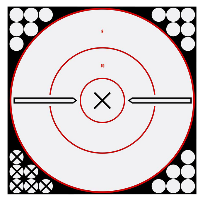 Birchwood Casey Shoot-n-c, Bir 34019 Shoot-n-c 12" Bullseye Wht/blk       5pk