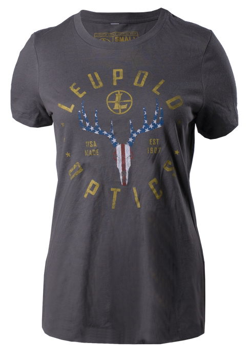 Leupold American Whitetail, Leu 179151 American Whitetail  Tee Lg Womens Grey