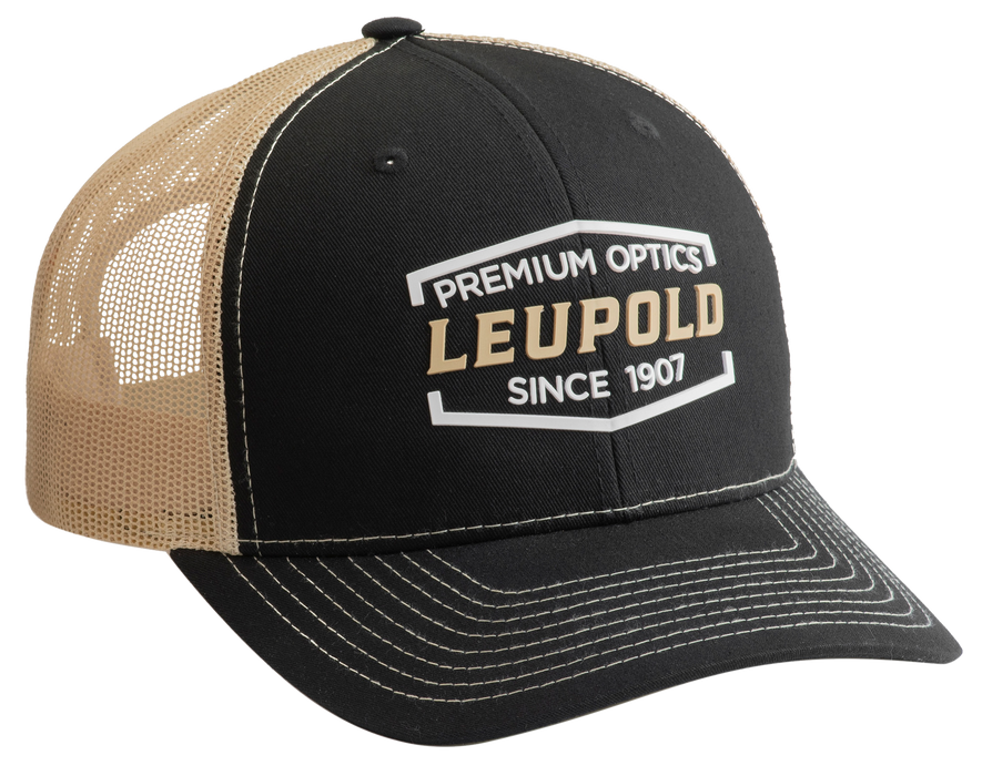 Leupold Premium Optics, Leu 179860 Premium Optics Trckr Hat Blk/vegas Gld