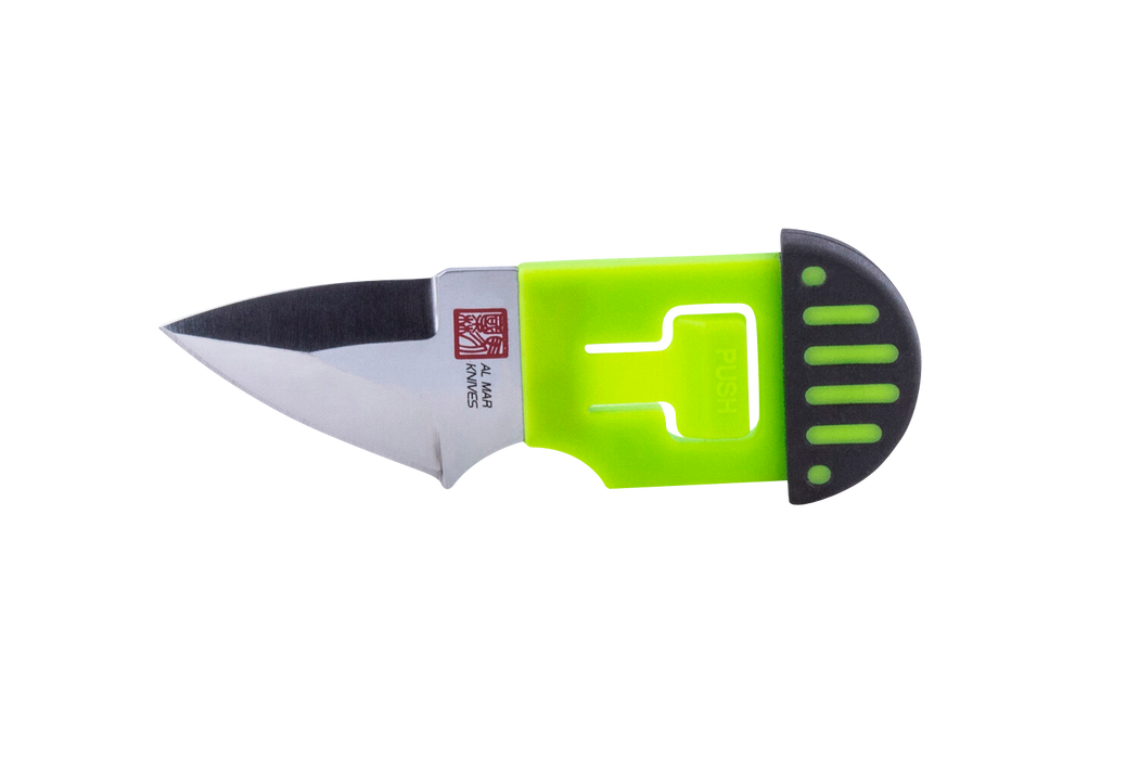 Al Mar Knives (edge Tech) Stinger, Almar Amk1001bkgbl  Stinger Green & Black