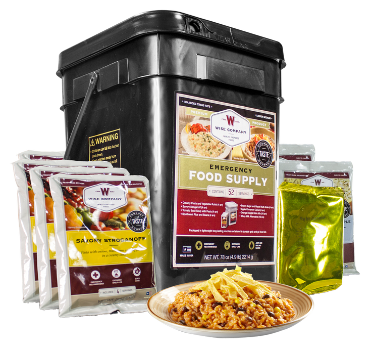 Wise Foods Emergency Supplies, Wise Rw01-152 Prepper Pack         52 Ser