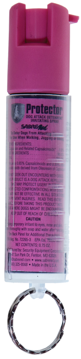 Sabre Dog Spray, Sec Srpnbcpkr02 Dog Attack Deter  Pink