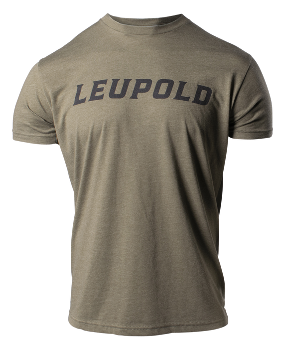 Leupold Wordmark, Leu 180234 Leu Wordmark Tee Md Military Green