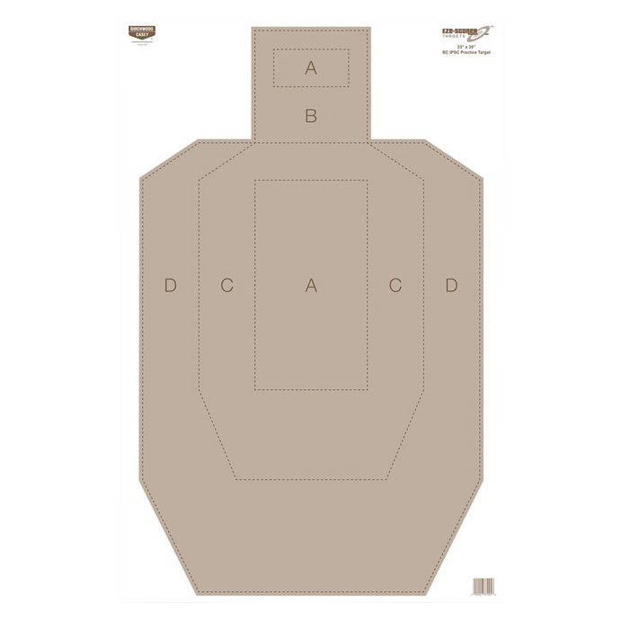 Birchwood Casey Eze-scorer, Bir 37029 Eze-scorer 23x35 Ipsc Practice       5pk