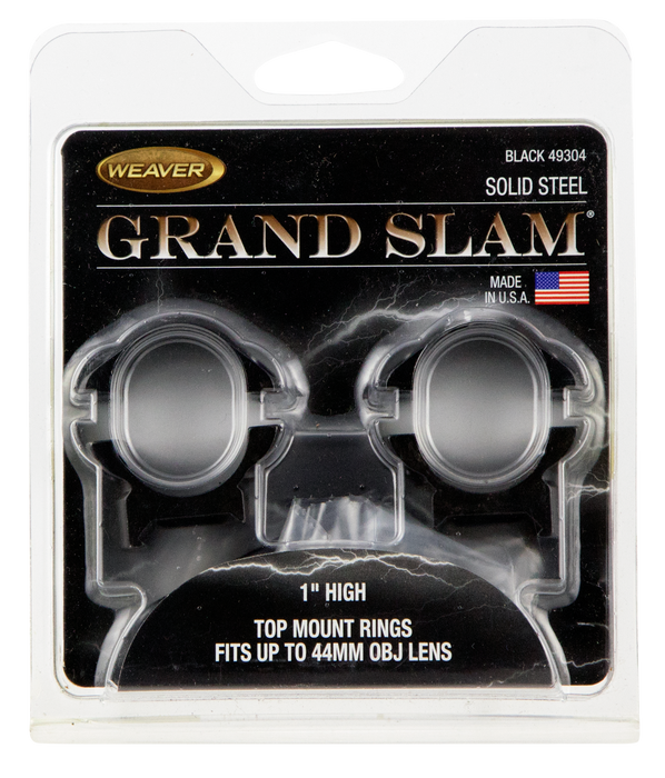 Weaver Mounts Scope Ring Set, Weav 49304 Grandslam Rings 1in Hi