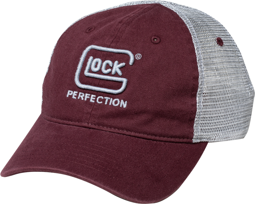 Glock Relaxed, Glock Ap95881  Maroon Mesh Relaxed Hat