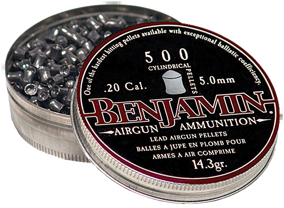 Benjamin Cylindrical, Ben P50       Cylindrical Pel 20cal      500ct