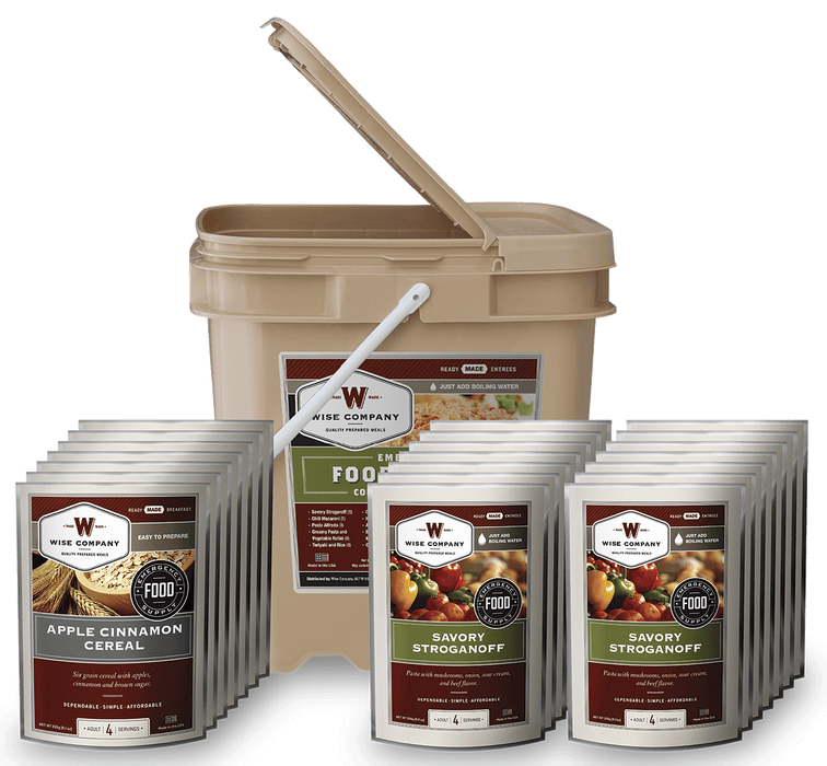 Wise Foods Meals Ready To Eat, Wise Rw01-184  84 Serving Bucket Various