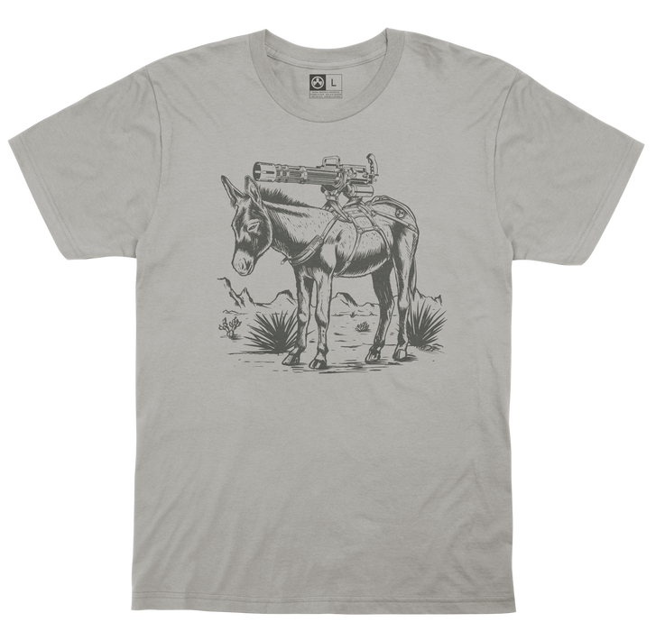 Magpul Industries Corp Burro, Magpul Mag1190-040-l  Burro Cotton Tshirt Lg  Slvr