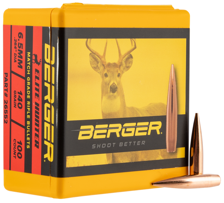 Berger Bullets Elite Hunter, Berg 26552 Bull .264 140g Elt Hunt 100