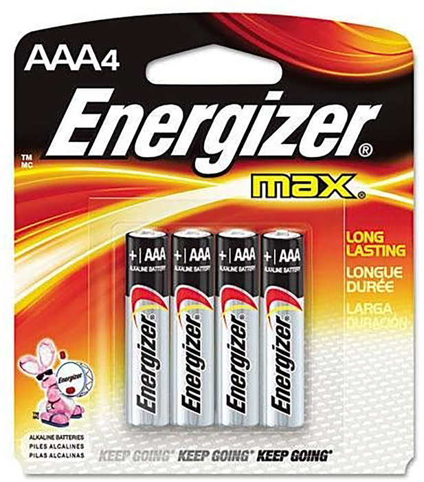 Rayovac Aaa, Energizer E92bp-4     Max Aaa