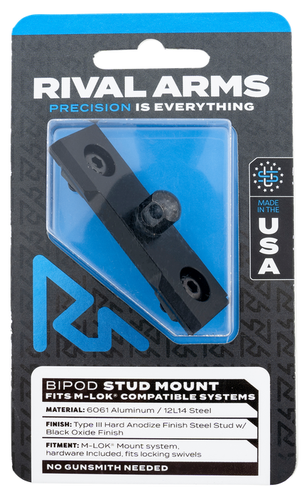 Rival Arms Bipod Stud Mount, Rival Ra-ra92m3b M-lok Bipod Stud Mount