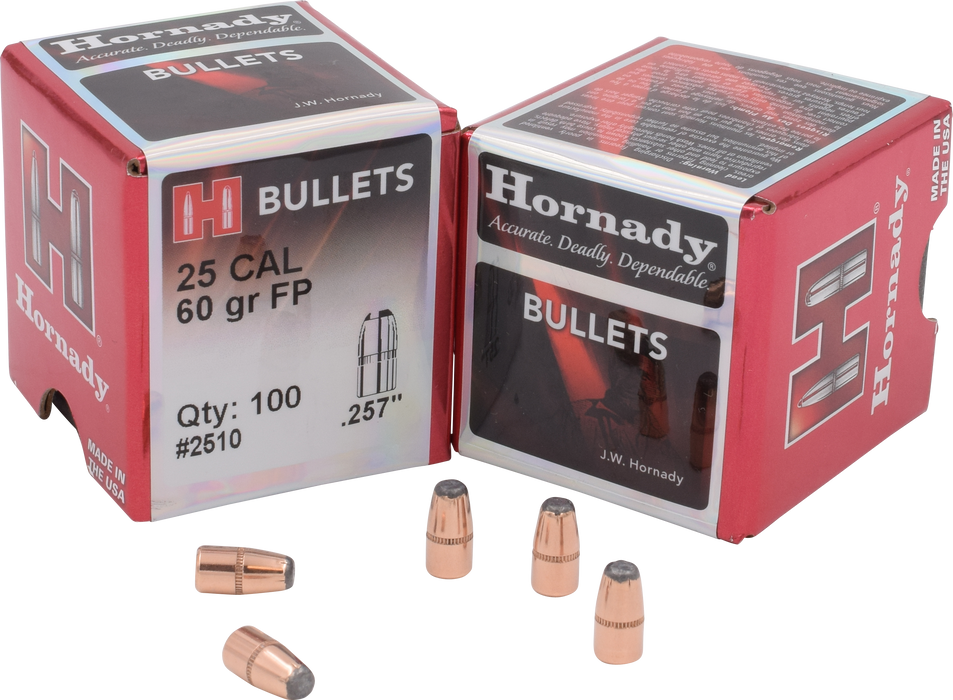 Hornady Traditional, Horn 2510   Bull  25cal 60 Fp               100/40