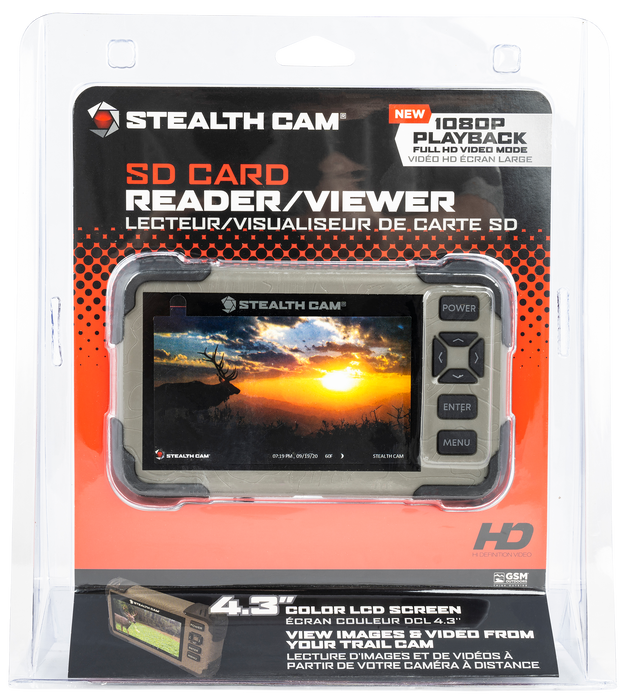 Stealth Cam Sd Card Viewer, Steal Stc-crv43hd   1080p Compatible 4.3 Screen