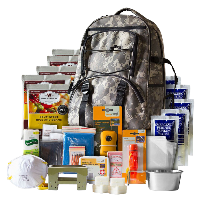 Wise Foods 5-day Survivial, Wise Rw01-622gsg 64 Piece Survival Back Pack