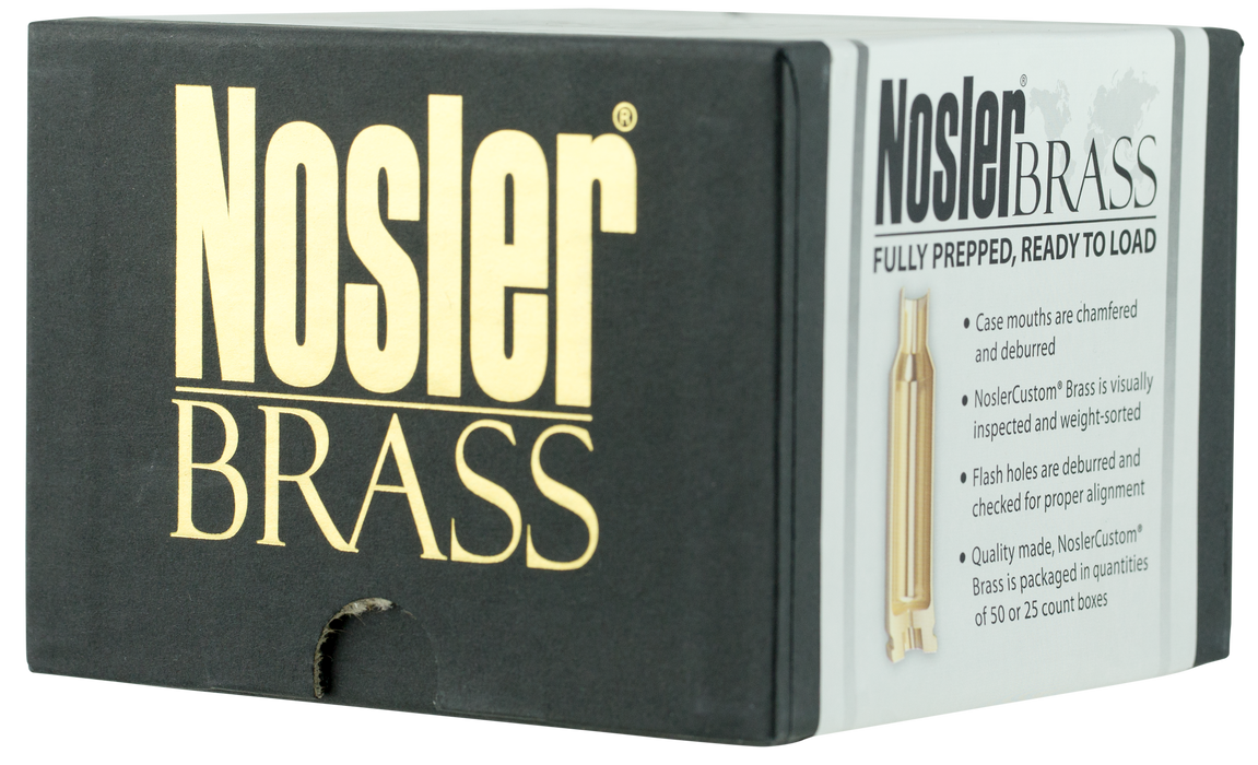 Nosler Unprimed Cases, Nos 10067 Custom Brass 22 Nosler    100