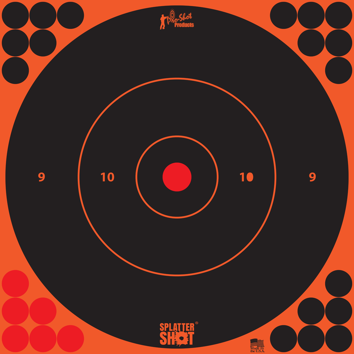 Pro-shot Splattershot, Proshot 12b-ornge-5pk    12" Splatter Bullseye Trg