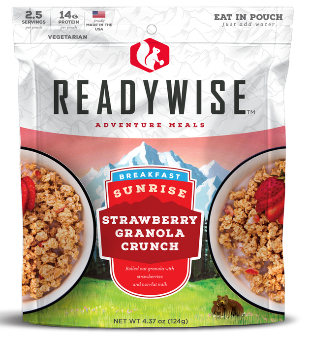 Wise Foods Outdoor Food Kit, Wise Rw05-007 6 Ct Sunrise Strawberry Granola