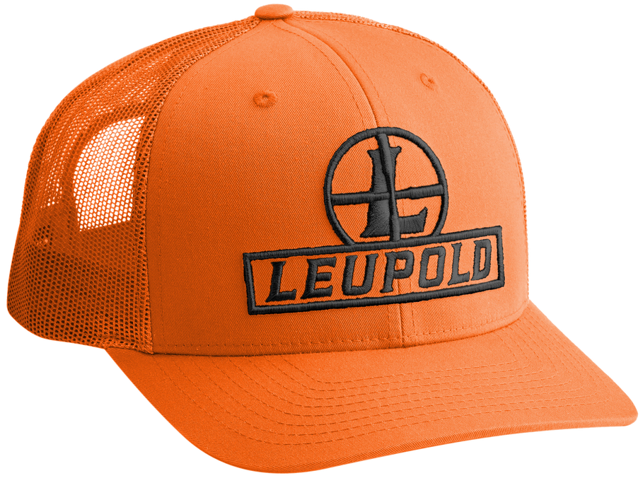 Leupold Reticle, Leu 178013 Leu Reticle Trucker Hat    Blaze Orange