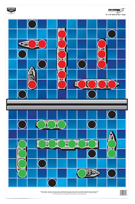 Birchwood Casey Eze-scorer, Bir 37046 Eze-scorer 23x35 Battle At Sea       5pk