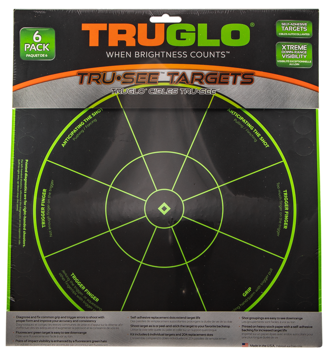 Truglo Tru-see, Tru Tg-15a6      Tru-see Tgt Diz 12x12  6pk