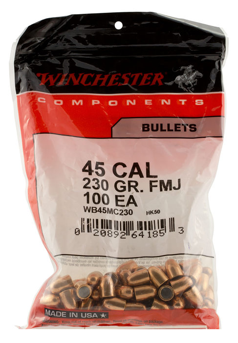 Winchester Ammo Centerfire Handgun, Win Wbr45230   Bul 45    230 Fmjtc       500/3