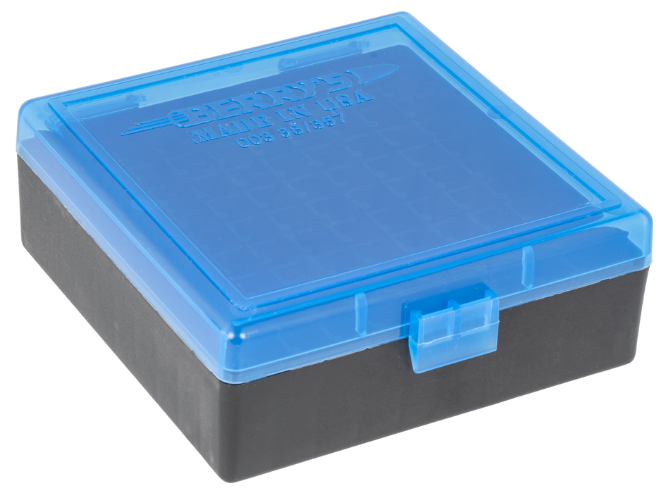 Berrys 003, Berrys 95182    003 Ammo Box  .38/357 100rd Blu/bk