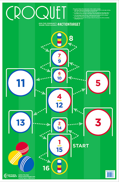Action Target Inc Action, Action Gscroquet100     Croquet             100 Bx