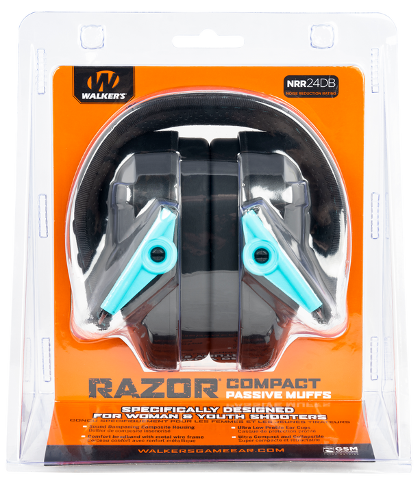 Walkers Game Ear Razor, Wlkr Gwp-crpas-tl   Razr Cmpt Passive Muff Teal