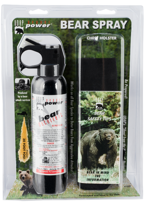 Udap Super Magnum Bear Spray, Udap 15cp   Magnum Bear 260g Chest Hls