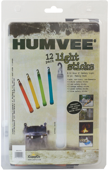 Humvee Accessories 12 Piece Light Stick, Camp Hmv6fp10     Humvee Lightstick 10pc