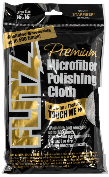 Flitz Polishing Cloth, Flitz Mc200      Microfiber Pol Cloth