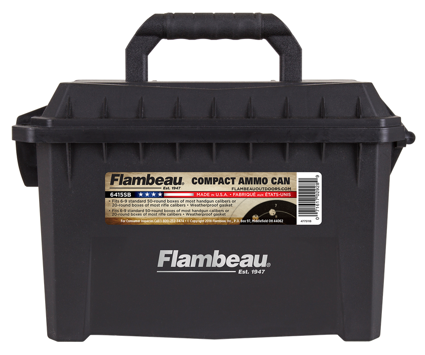 Flambeau Compact, Flam 6415sb  Compact Ammo Can Can Blk