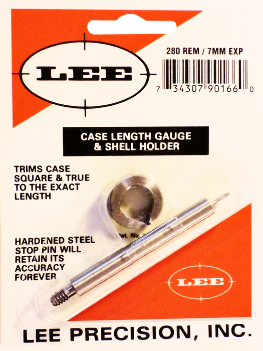 Lee Case Length Gauge, Lee 90166 Gauge/holder 280 Rem/7mm Exp