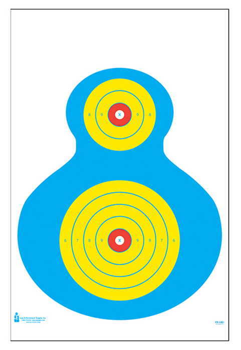 Action Target Inc High Visibility Fluorescent, Action Prwb1100 Prwb1 Ppr Slhette Target    100 Bx