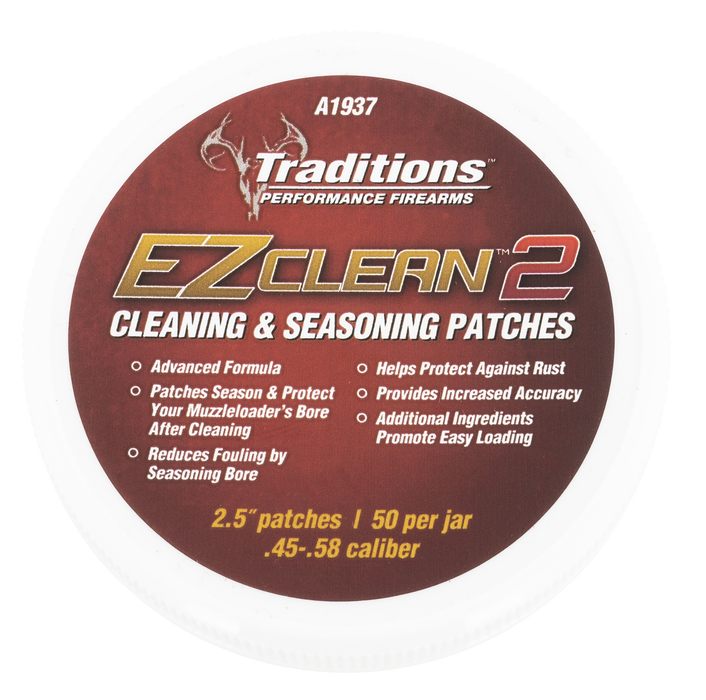 Traditions Ez Clean 2, Trad A1937    Ez Clean2 Cln Patches .45-.58c