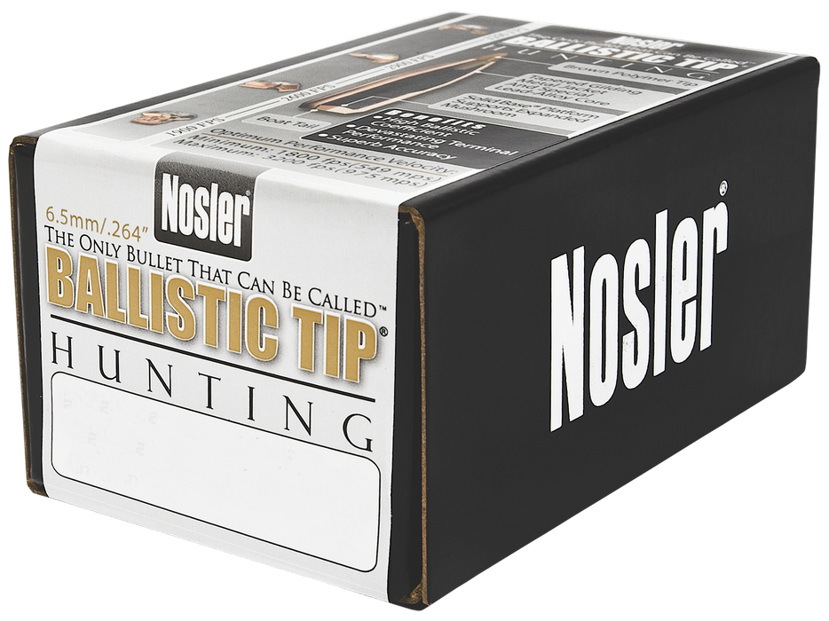 Nosler Ballistic Tip, Nos 26120 Blstc Hnt  6.5 120 Sptzr  50