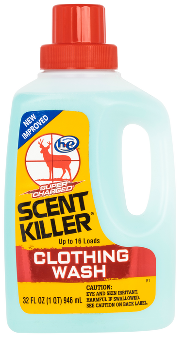 Wildlife Research Super Charged, Wild 546-33 Scent Killer Liquid Clothing Wash 32oz